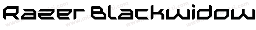 Razer Blackwidow Fo字体转换